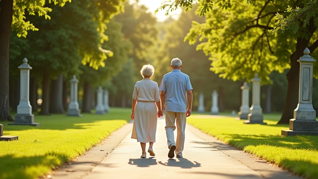Seniori pastaigas laikā Brāļu kapu parkā